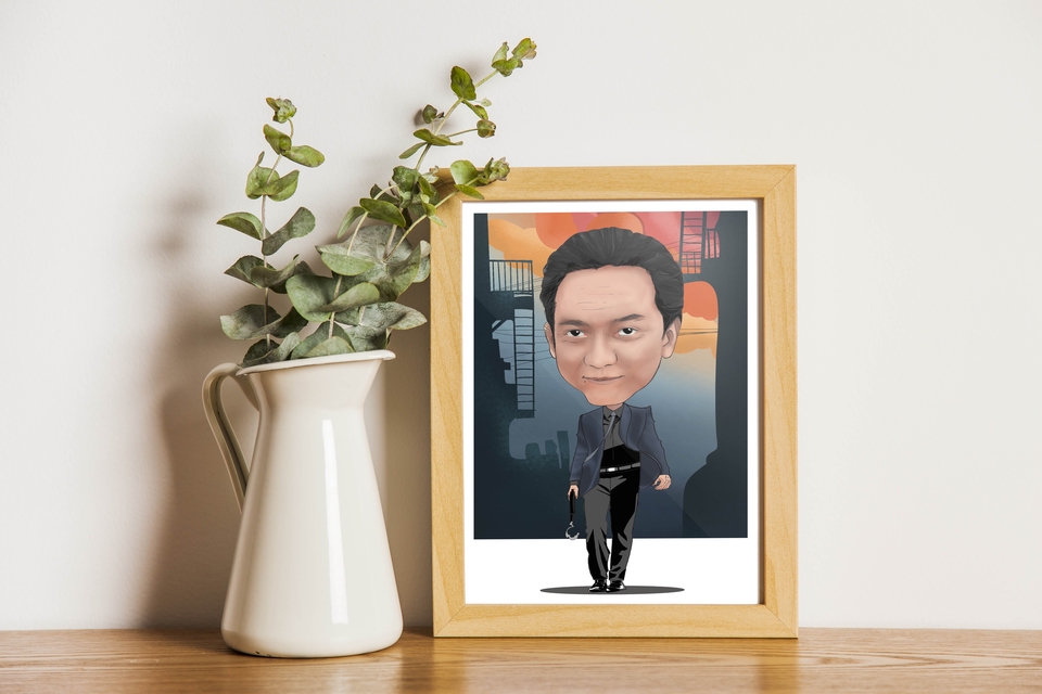 Gambar Potret - KARIKATUR DIGITAL, Sesuai Keinginan Buyer, Hi-Quality. - 2