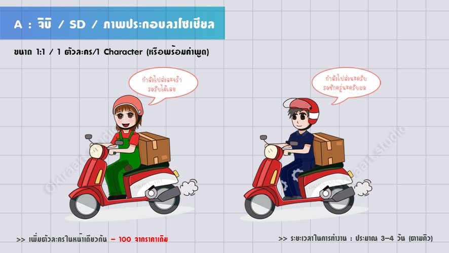 ออกแบบ Character & Mascot - วาดการ์ตูนคาแรคเตอร์สไตล์คุณ - 5