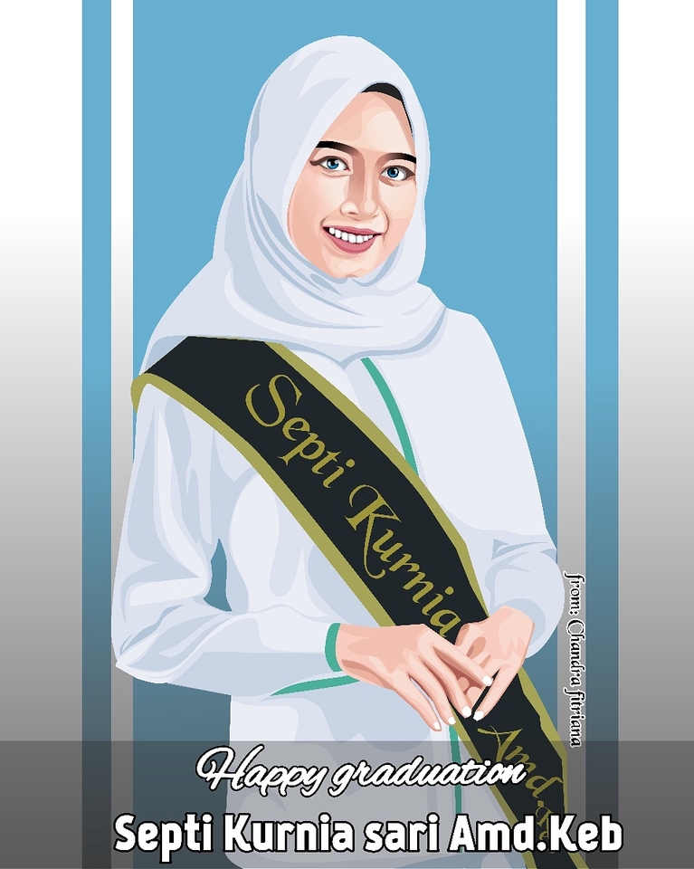 Gambar Potret - DESAIN VECTOR, 1 HARI JADI - 5