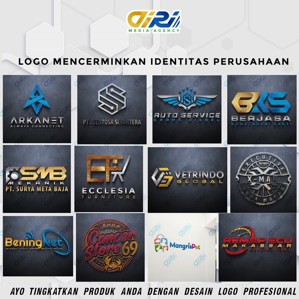 Logo - Desain Logo Profesional, Modern, Minimalis, Perusahaan, Startup, Simple, Branding  1 Hari Selesai  - 5