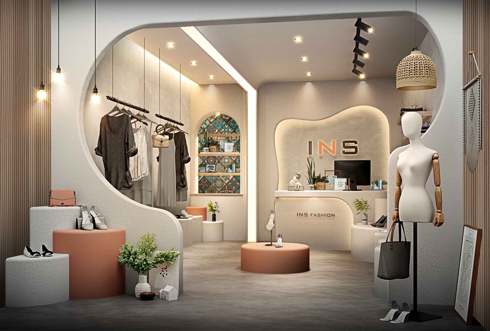 รับออกแบบร้านค้า 3d perspective โมเดลร้านค้า 3 มิติ รับออกแบบ 3d perspective