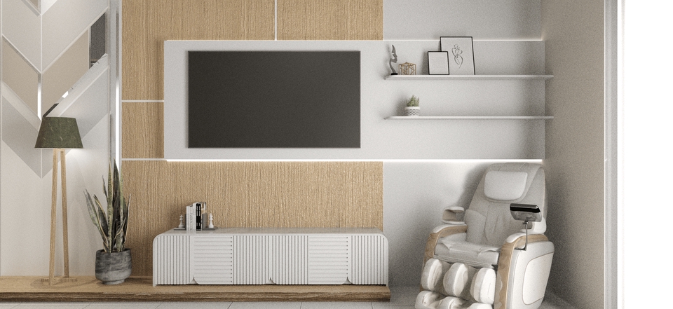 3D & Perspektif - Desain Interior Paket 1 Ruang - 2