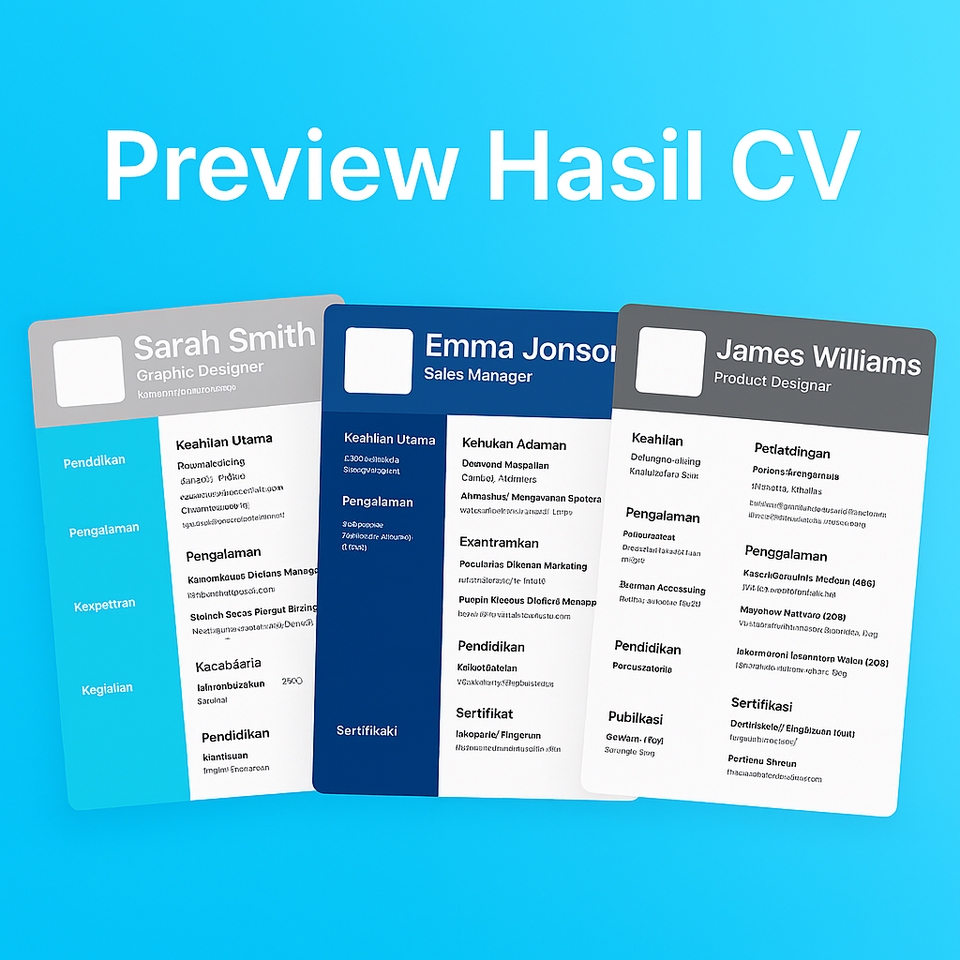 Portfolio & Resume - Jasa Pembuatan Resume/CV Profesional & Menarik - 3