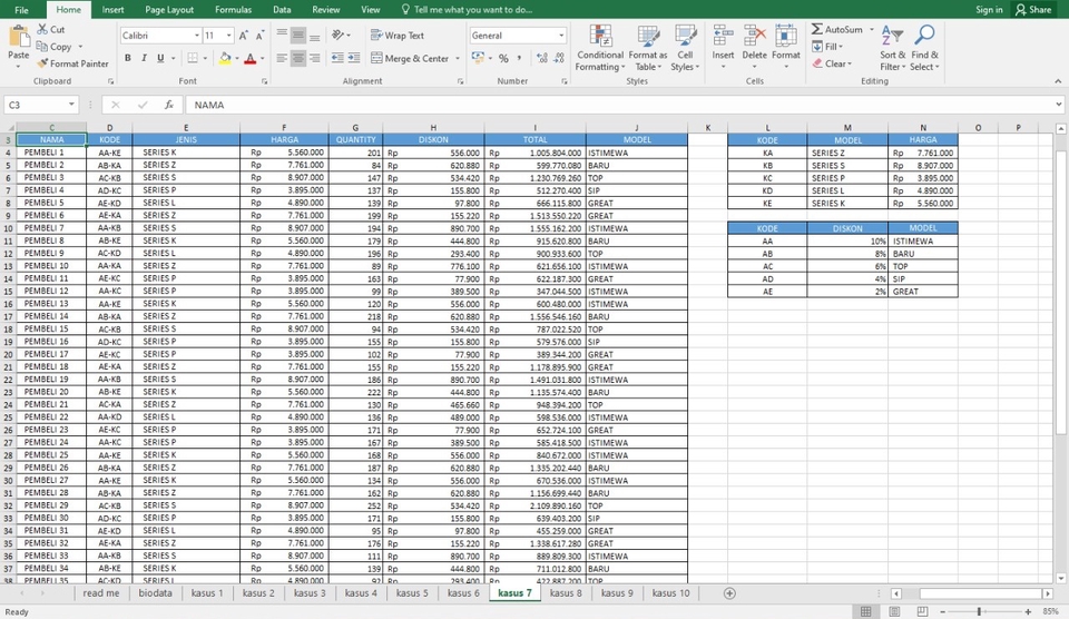 Entry Data Excel