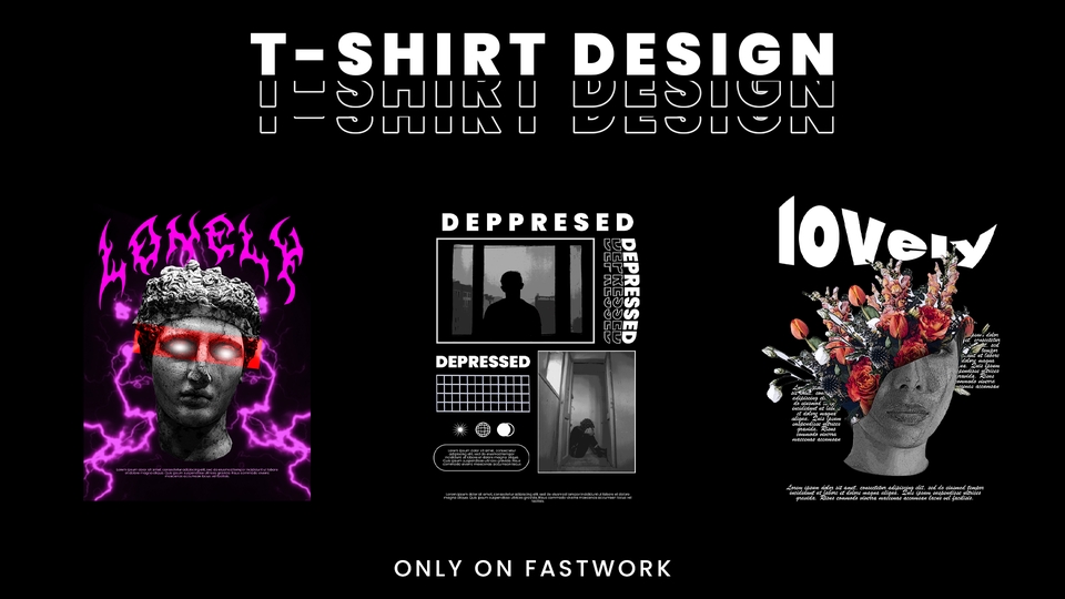 Desain Kaos & Motif - Gratis Revisi - Desain Kaos/T-shirt Street Wear (Non Ilustrasi). - 8