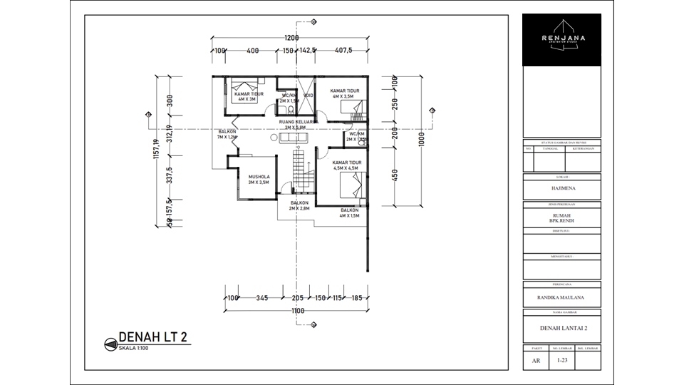 3D & Perspektif - Desain Arsitektur + Denah 3D + Rendering Exterior - 12