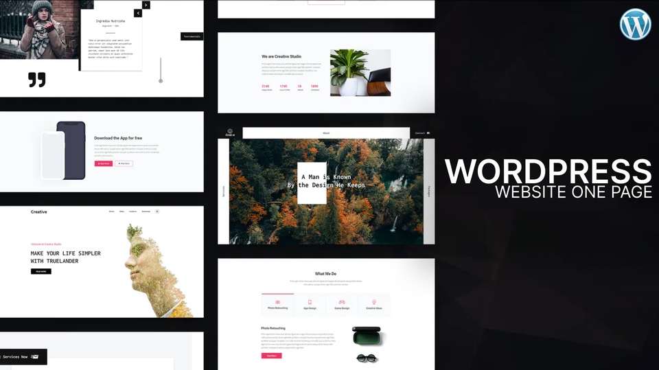 Web Development - Website One Page Wordpress - 1