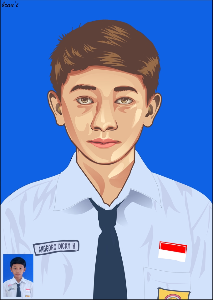 Gambar Potret - Vektor Wajah - 3