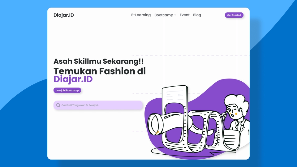 Jasa desain ui ux untuk aplikasi mobile, desain web dan mockup website. Freelance UI UX designer profesional di Indonesia.