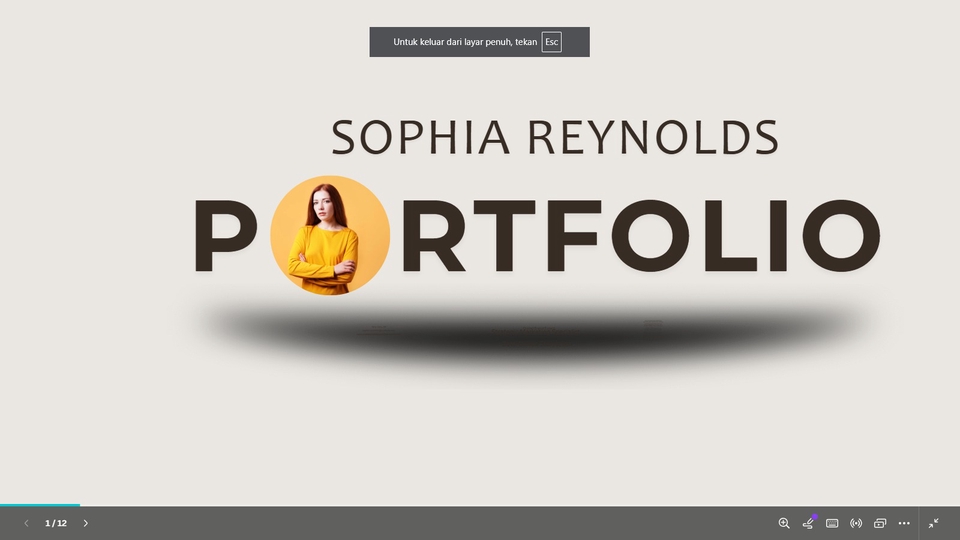 Portfolio & Resume - Portfolio Animasi Canva - 1