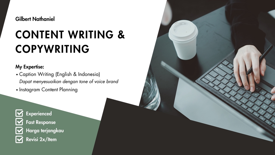 Jasa penulisan caption instagram untuk produk, jasa dan promosi bisnis, caption keren dan menarik, caption ig buat jualan, caption ig bahasa inggris.