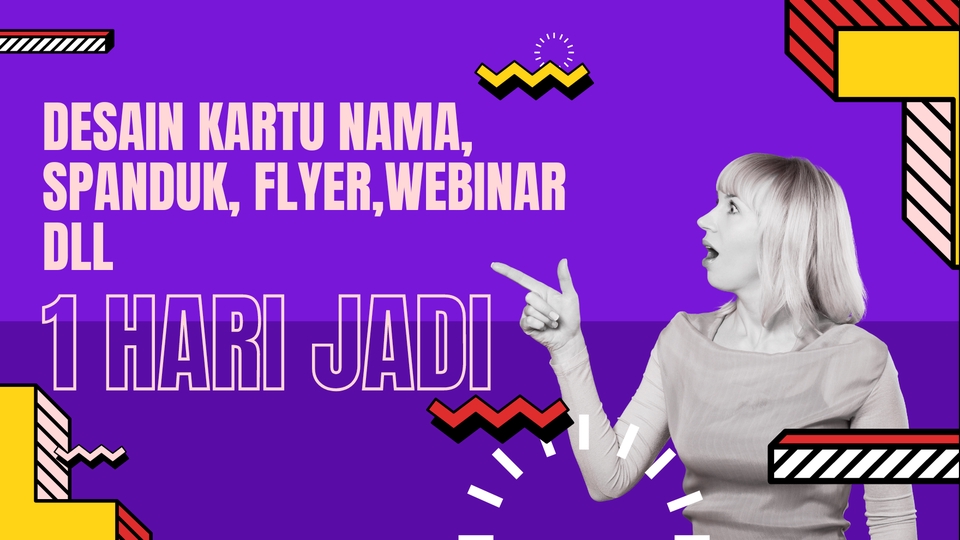 Digital Printing - Desain kartu nama, spanduk, flyer,webinar dll 1 Hari Jadi - 1