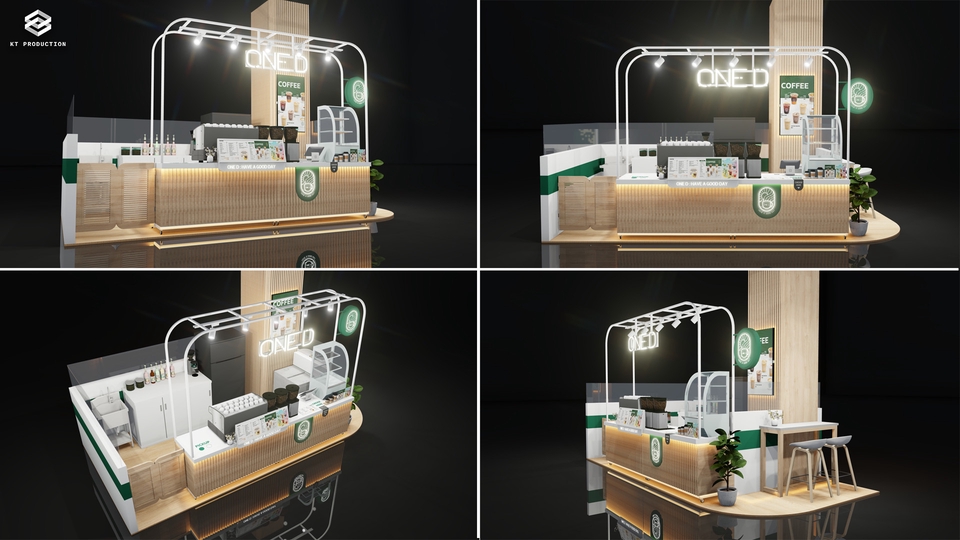 ออกแบบร้านค้า 3D perspective มุมมองต่างๆ รับทำภาพ 3มิติ ราคาถูก บริการออกแบบร้านกาแฟ