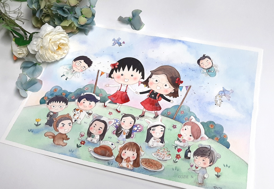 วาดภาพเหมือน Portrait - Portrait Watercolor : รับวาดภาพหลากหลาย เน้นคุณภาพ - 22