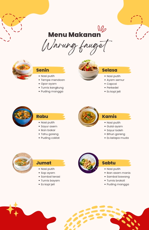 Digital Printing - DESAIN MENU MAKANAN, MINUMAN,  - 2