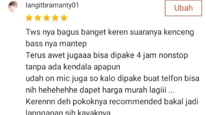 Memberi Review - REVIEW PRODUK BINTANG 5 (Shopee & TikTok Shop) - 4