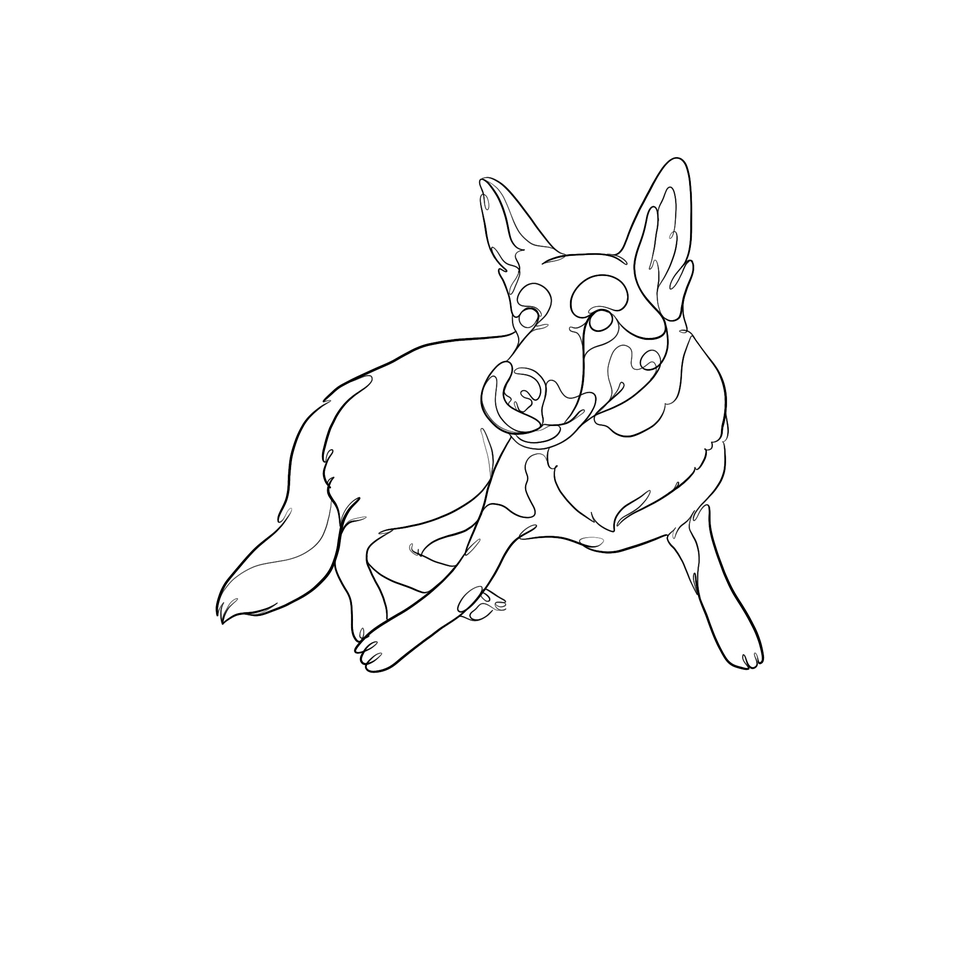 วาดภาพประกอบ - Line drawing - 4