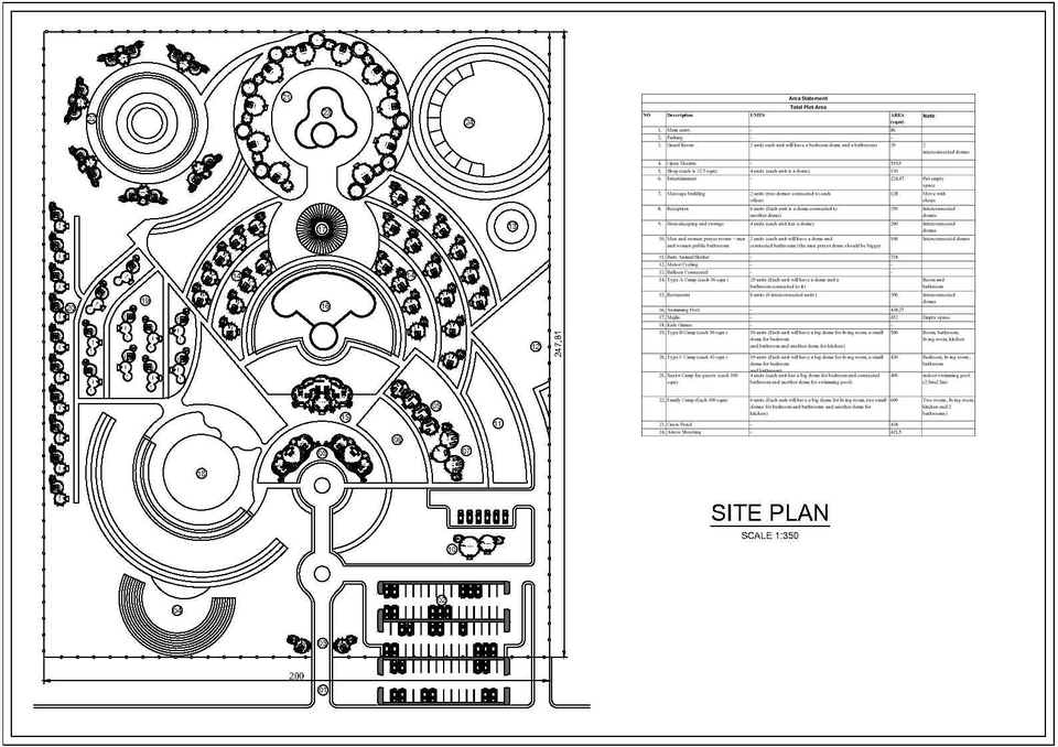 Jasa drafter autocad arsitek interior murah untuk pembuatan denah taman dengan detail  lingkungan sekitar.