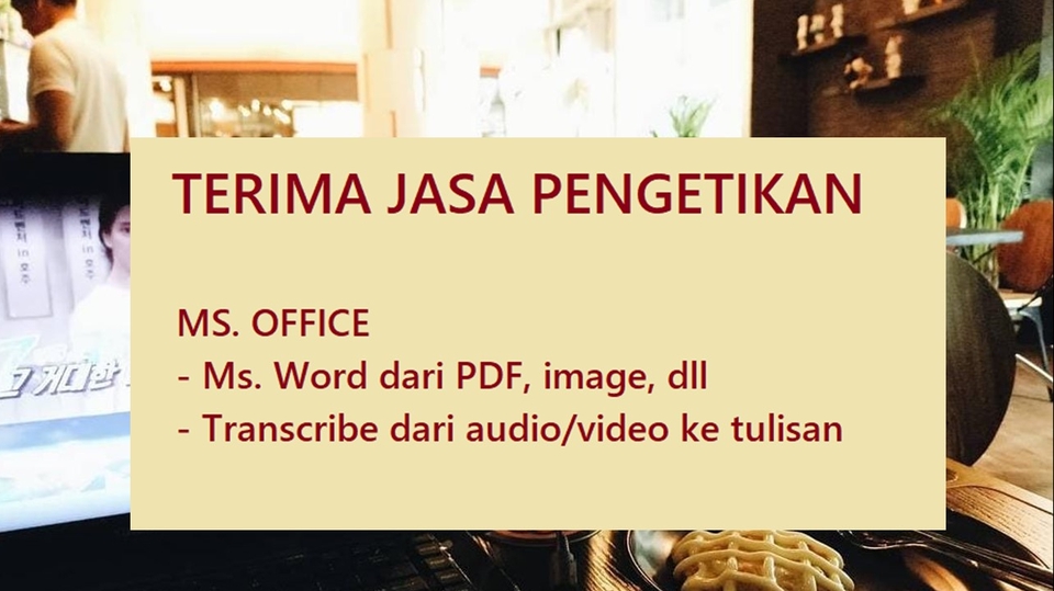 Jasa Pengetikan Dokumen Apa Saja