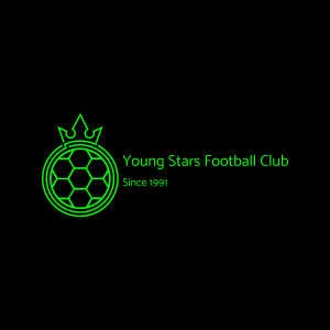 Jasa desain logo sepak bola profesional untuk klub Young Stars Football Club, dibuat sejak tahun 1991.