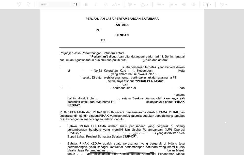 Hukum - Jasa Legal Drafting Perjanjian - 2