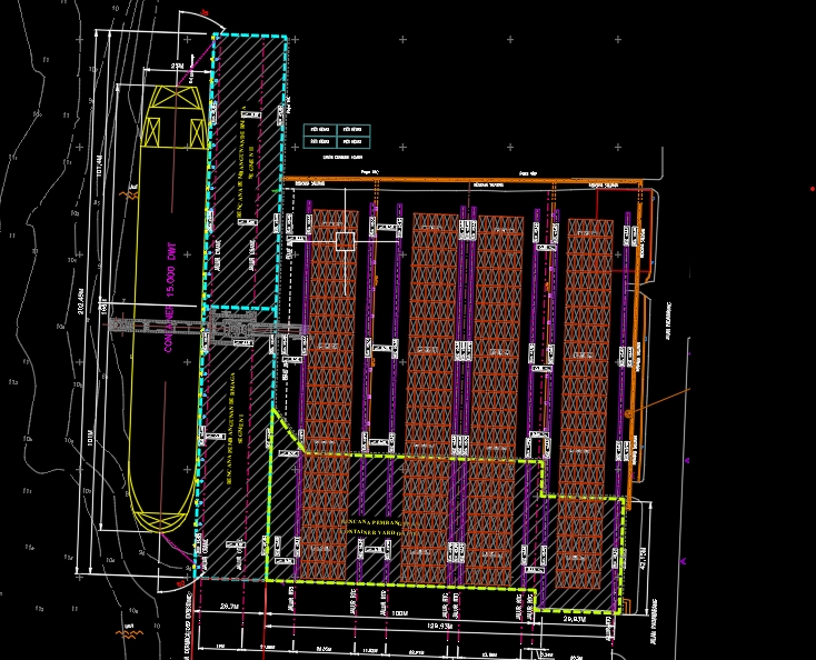 CAD Drawing - Jasa Gambar Dermaga Detail Engineering Design (DED) Jetty, Trestle, Container Yard dan Faspel - 11