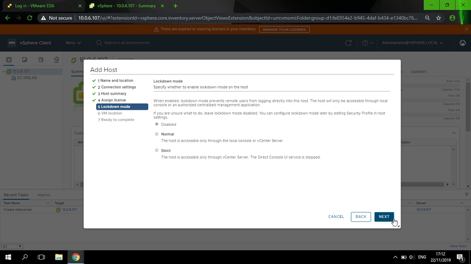 Technical Support - VMware vSphere: Install,Configure, Manage "ESXi and vCenter Server" - 19