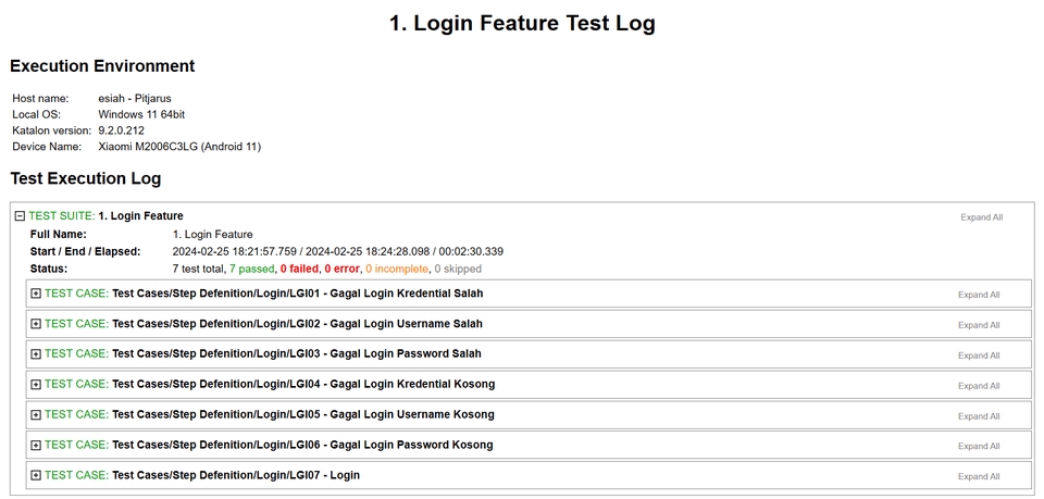 Jasa Lainnya - Quality Assurance Testing Web/App: Katalon - 3