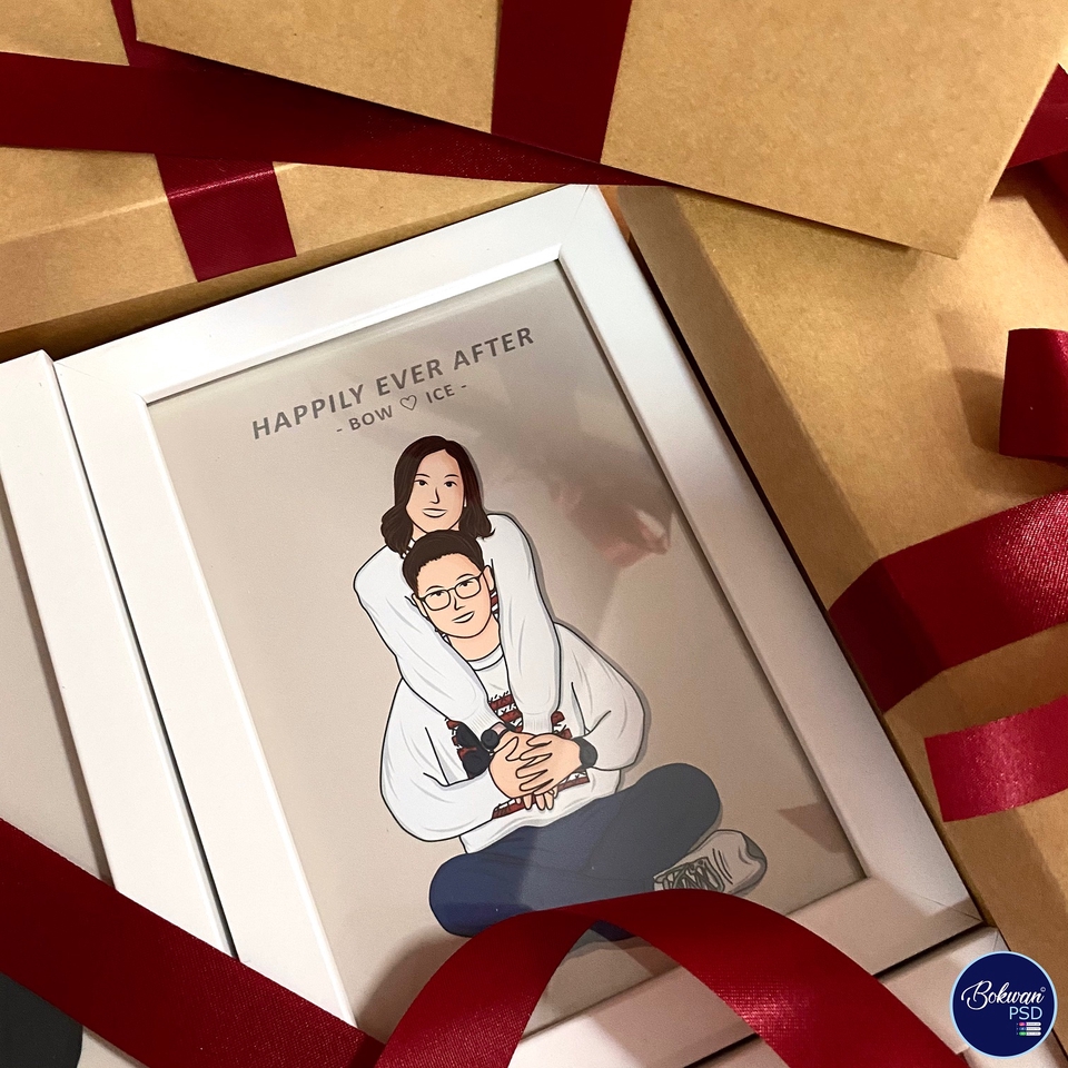 วาดแฟนอาร์ต - รับวาด FANART สไตล์มินิมอล เหมาะสำหรับเป็นของขวัญในทุกๆเทศกาล - 4