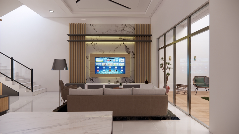 3D & Perspektif - 3D DESAIN INTERIOR & VISUALISASI - 17