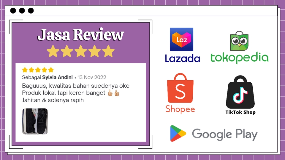 Memberi Review - Review Bintang 5 || Shopee, Lazada, Tokopedia, Play Store dan Olshop lainnya - 4