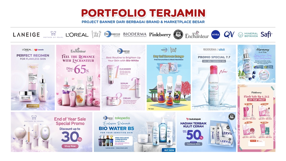 Banner Online - Desain Banner Online Shop / Social Media / Promosi (Skin Care, Make Up, Beauty & Personal Care) - 3