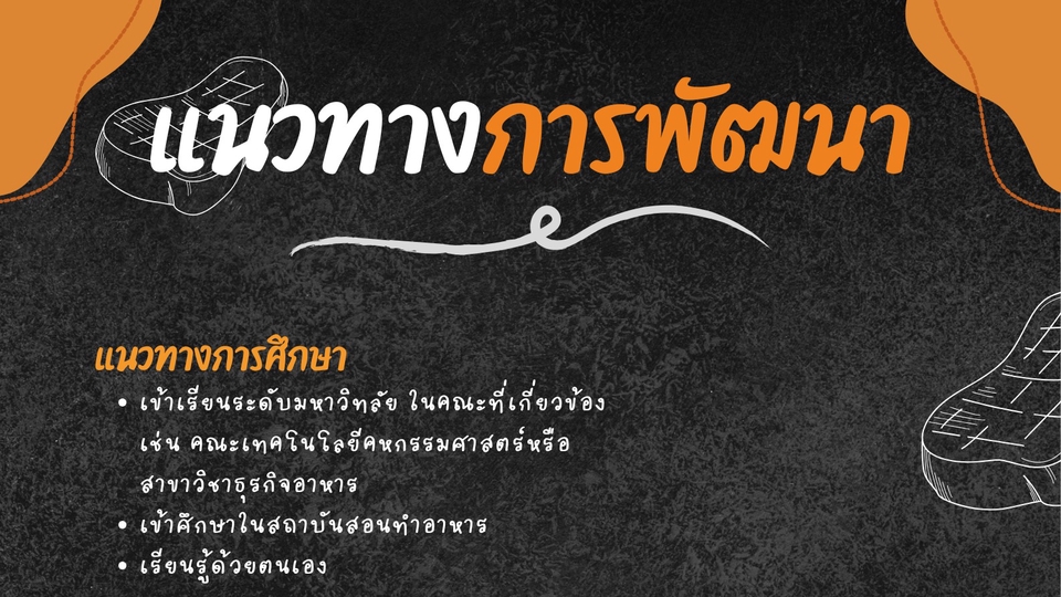 ออกแบบแบนเนอร์Canvaแนวทางการพัฒนาการทำอาหาร