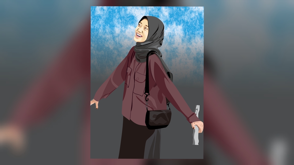 Gambar Potret - Foto Keren Vector Art, 1 Hari Jadi - 9