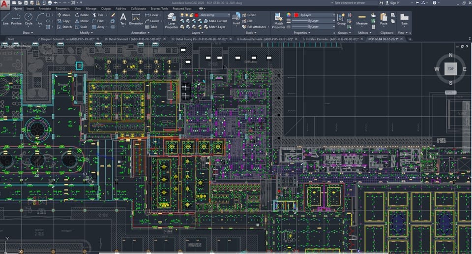 CAD Drawing - Jasa Gambar Instalasi Mekanikal Elektrikal & Plumbing ( MEP ) - 3