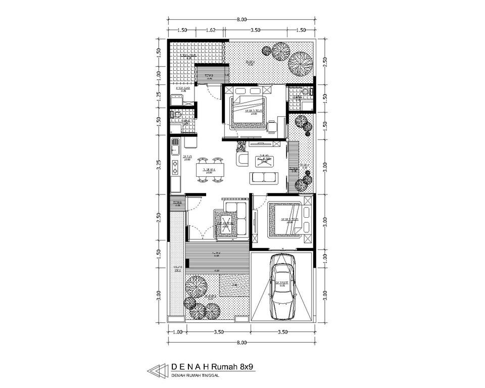 CAD Drawing - Jasa Gambar denah rumah 2D harga per rumah - Sehari bisa jadi - 13