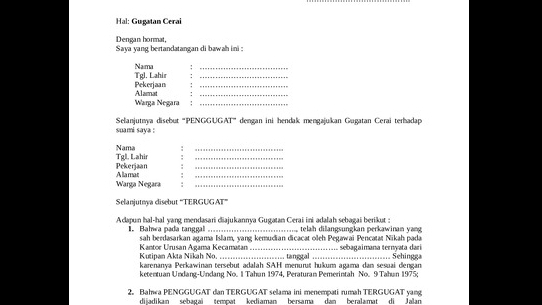 Hukum - Penetapan cerai - 1