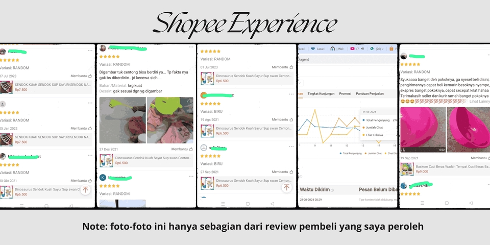Jasa admin Shopee - Review pembeli tentang jasa admin Shopee yang positif