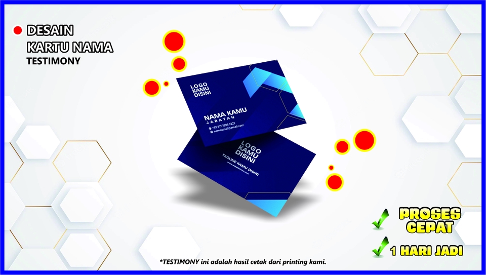 Desain kartu nama profesional dengan konsep modern dan elegan untuk kebutuhan branding bisnis.