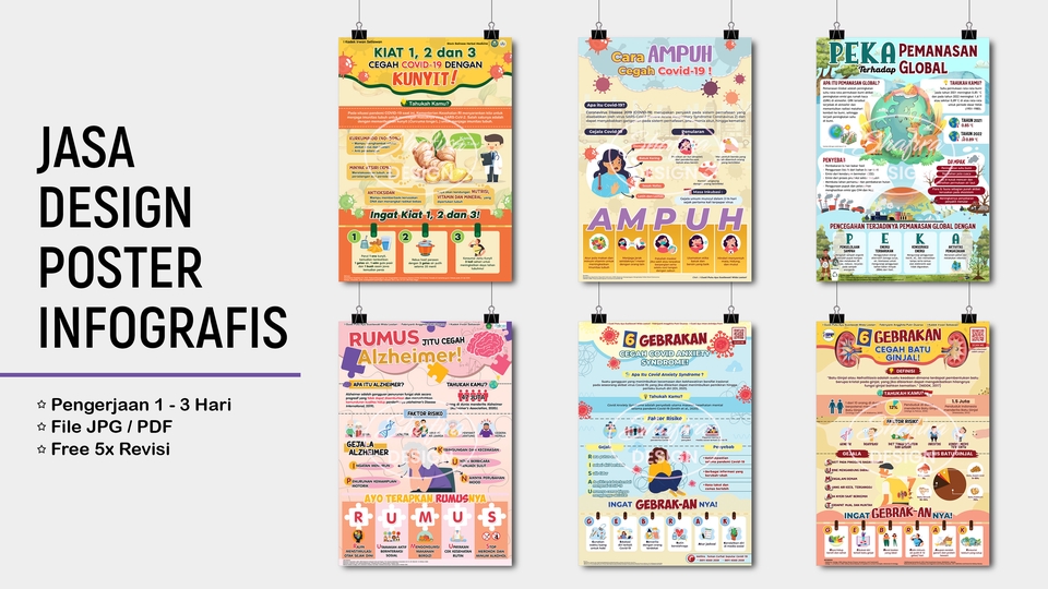 Infografis - DESAIN POSTER INFOGRAFIS - CUSTOM BERKUALITAS - 1