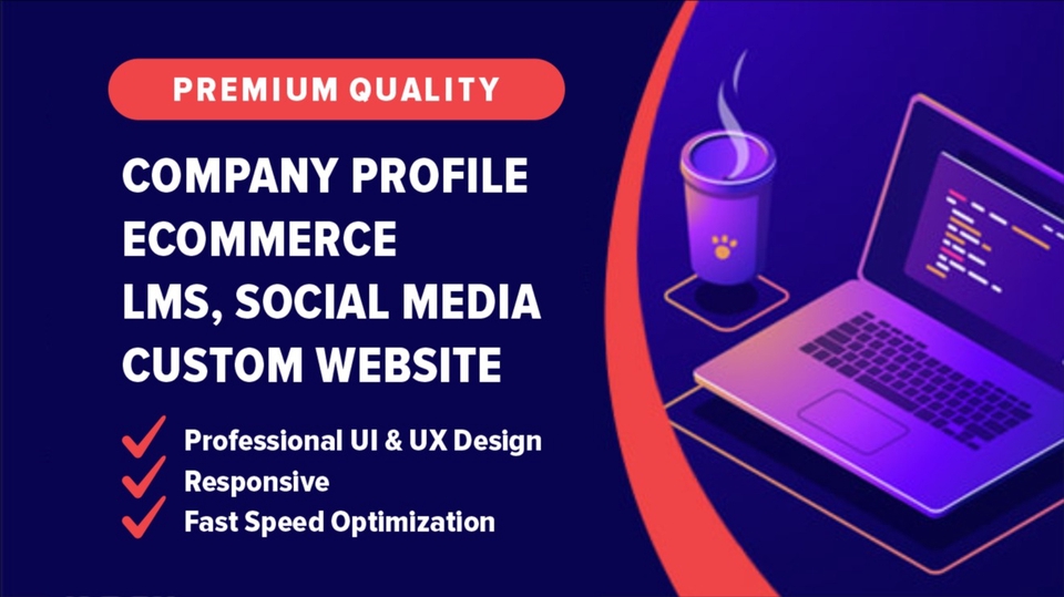 Jasa Pembuatan Website Terbaik dan Profesional - Website Company Profile, eCommerce, LMS, Sosmed & Custom Website dengan Professional Web Design