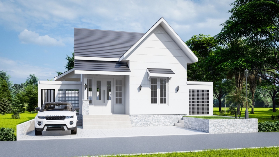 3D & Perspektif - Jasa arsitek rumah, kantor, gedung, gapura, taman - 6