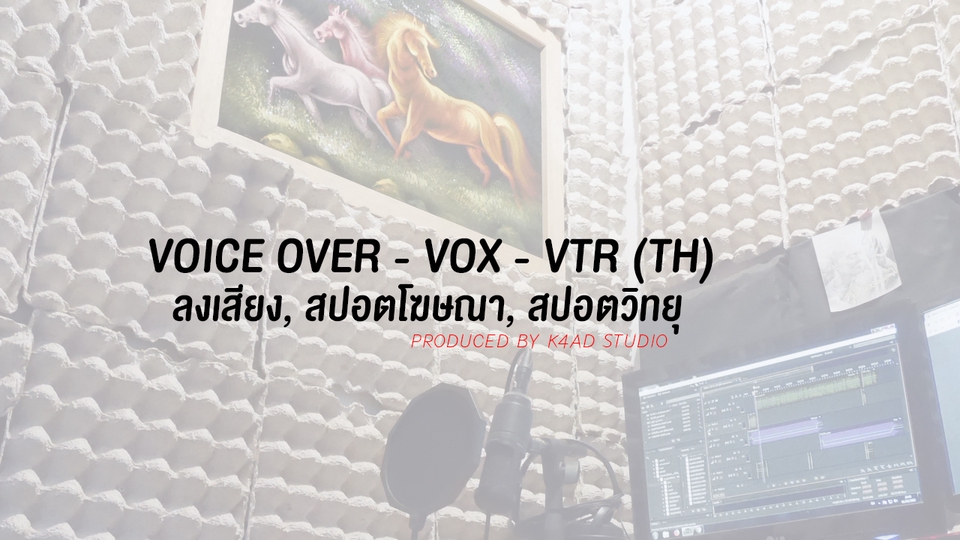 Voice Over - รับงานลงเสียง Voice Over VOX สปอตโฆษณา สปอตวิทยุ รถแห่ vtr - 2