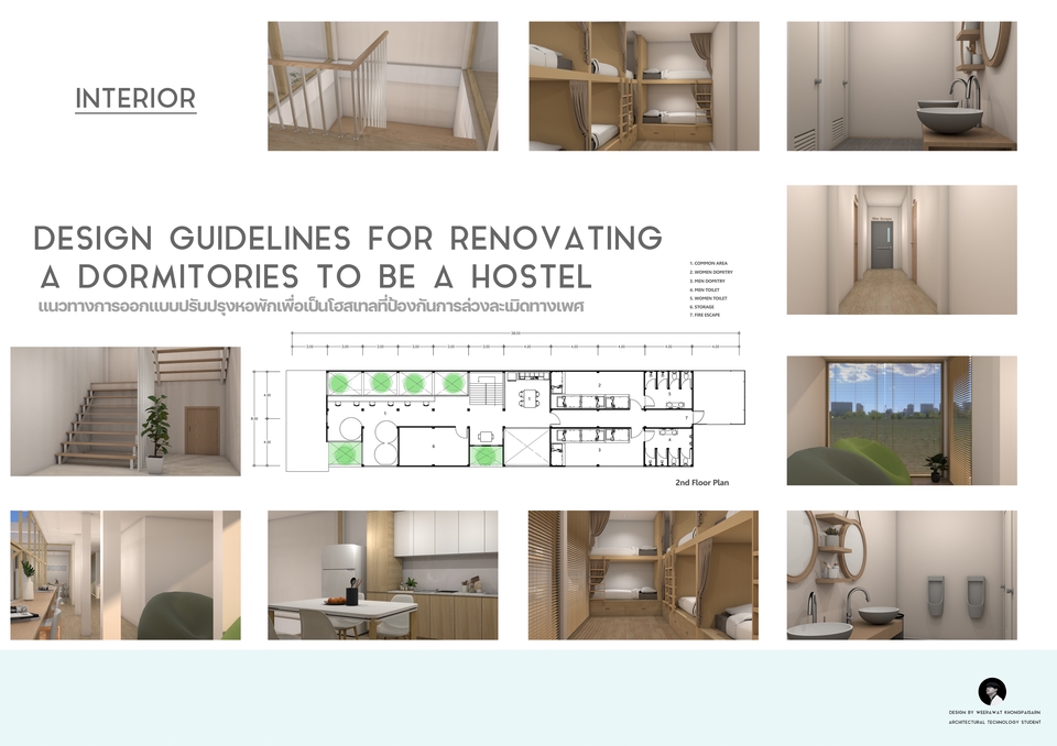 รับทำpresentationโรงแรม ออกแบบหอพัก