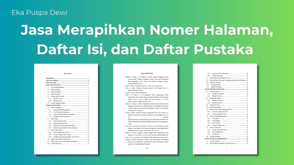 d89003ea-5b2c-495b-9c58-3da4805ba5f1 - Merapihkan Karya Ilmiah/Tulisan apapun (No halaman, daftar isi, daftar pustaka)