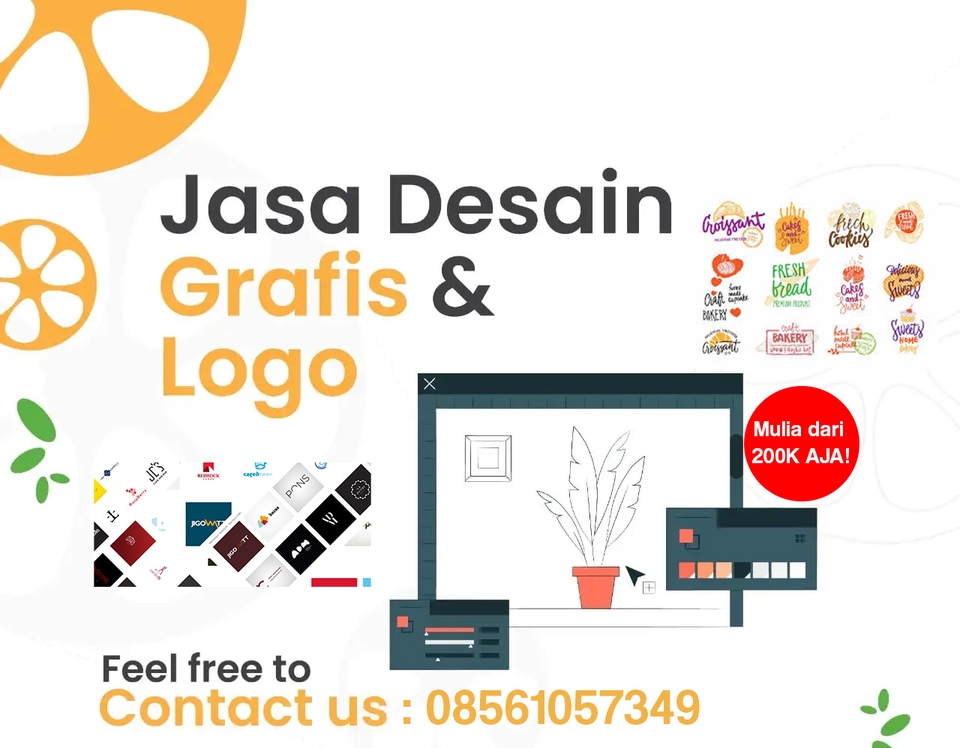 Jasa desain logo online murah dan cepat, buat logo keren untuk perusahaan, bisnis, organisasi, olshop dan lainnya.