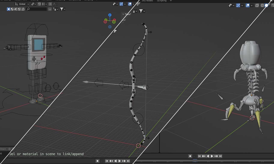 3D & Perspektif - Jasa Rigging Karakter 3D untuk animasi presentasi/video kartun - 3