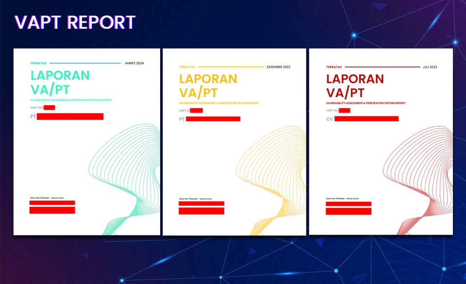 Laporan VA/PT, jasa konsultan IT freelance untuk layanan IT support, instal ulang laptop, perbaikan komputer, dan instalasi jaringan LAN.