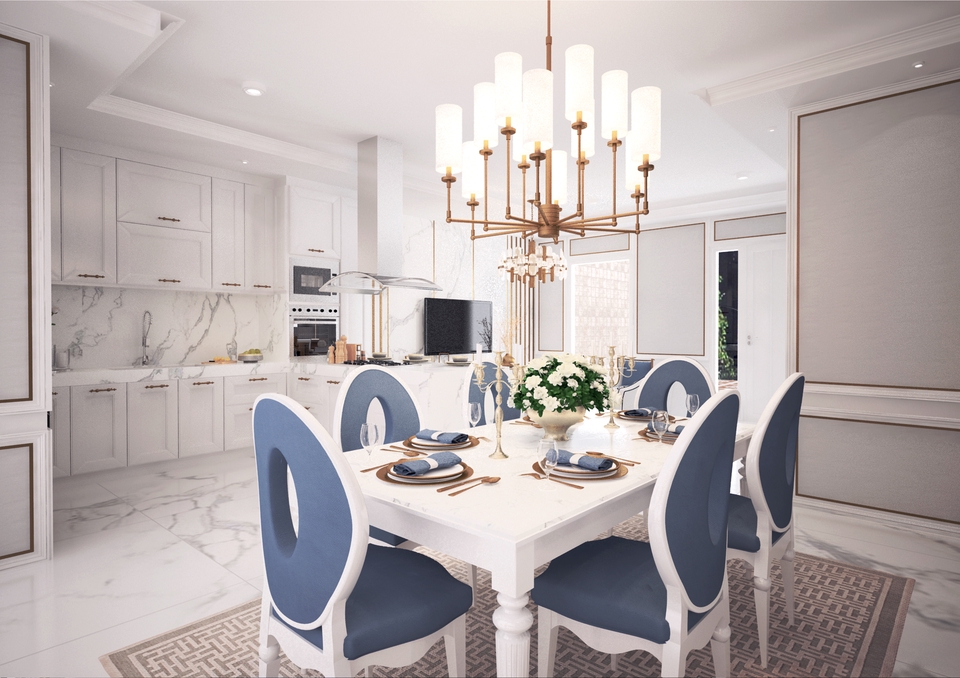 3D & Perspektif - Interior Design Konsep Classic Modern - 5