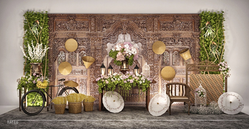 Jasa desain interior cafe minimalis dengan konsep vintage dan modern.